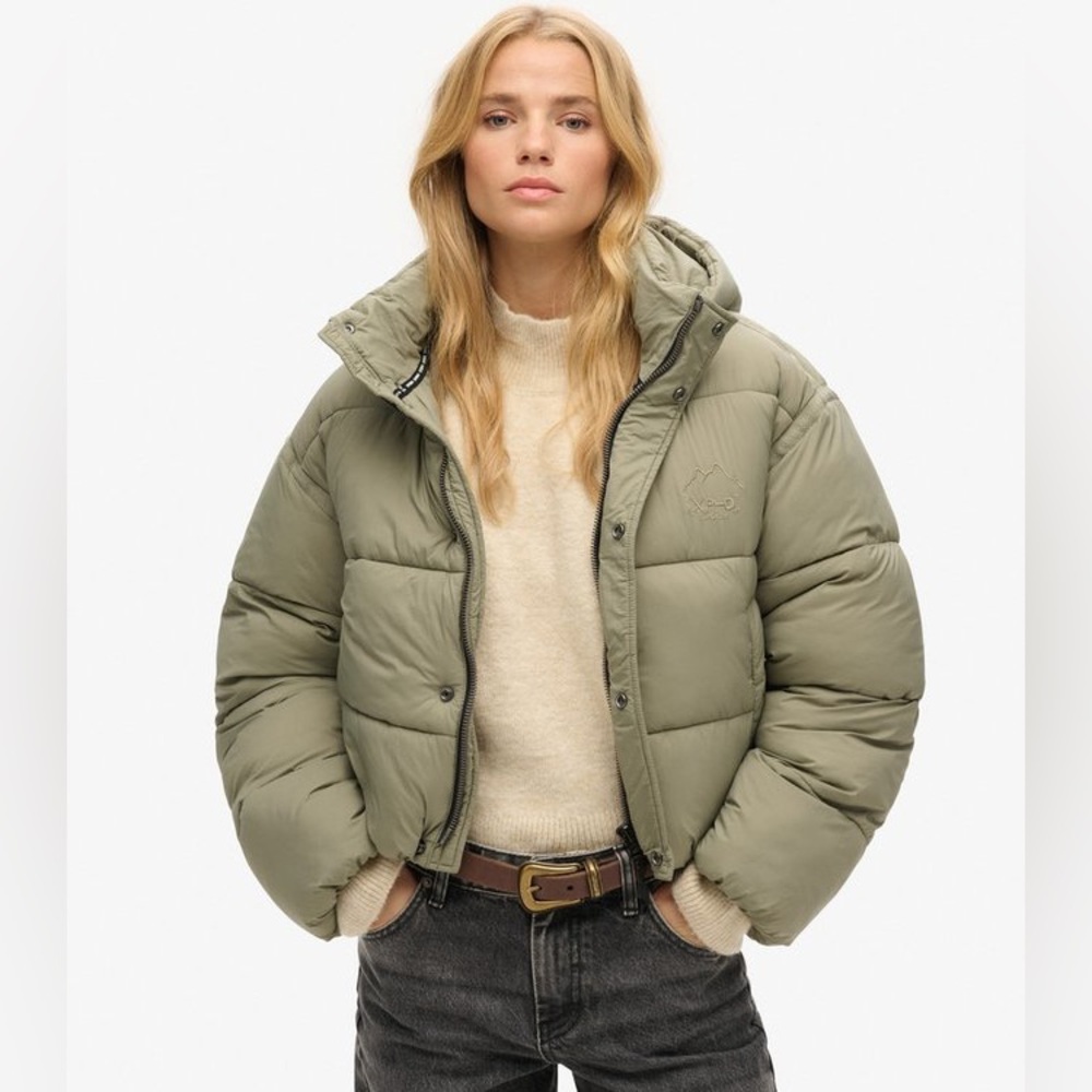 Superdry Women's Sage Green Puffer Jacket